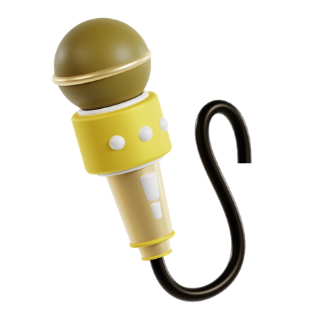 Microphone  3D Icon