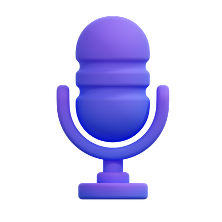 Microphone  3D Icon