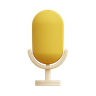 3d microphone 3d logo