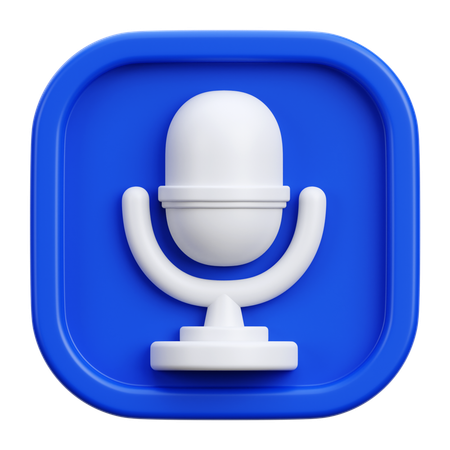 Microphone  3D Icon