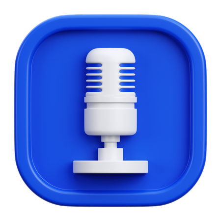 Microphone  3D Icon