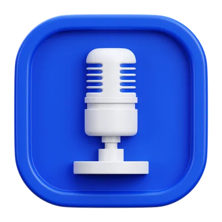 Microphone  3D Icon