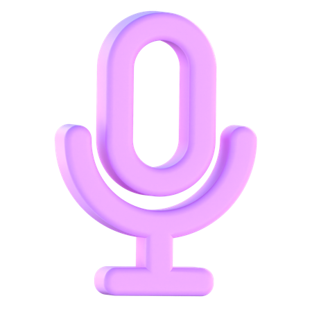 Microphone  3D Icon