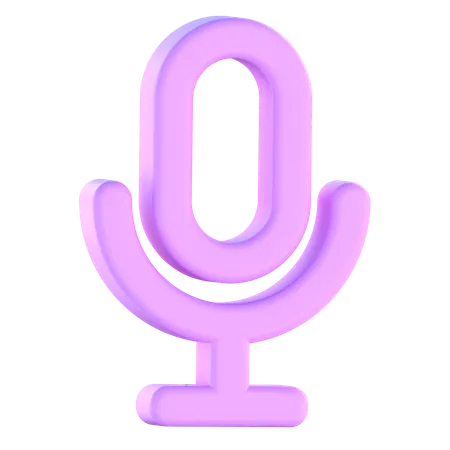 Microphone  3D Icon