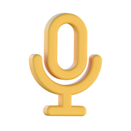 Microphone  3D Icon