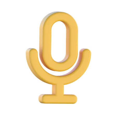 Microphone  3D Icon