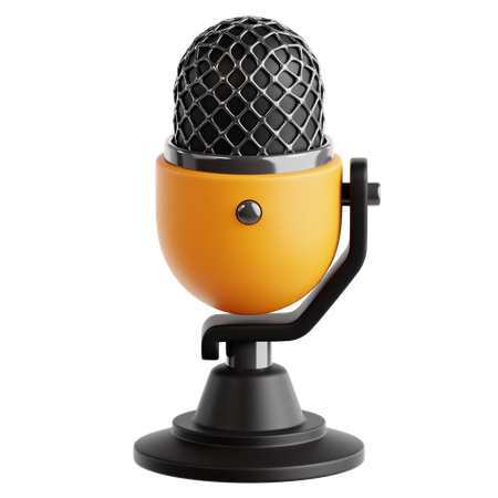 Microphone  3D Icon