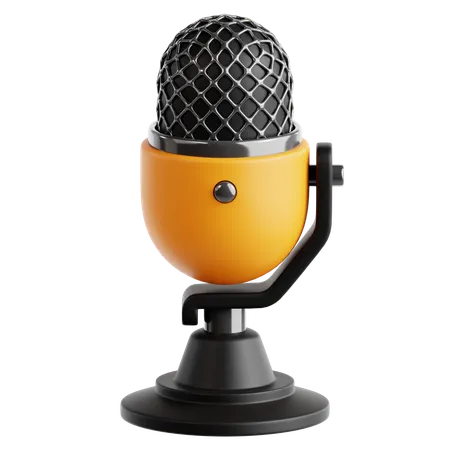 Microphone  3D Icon