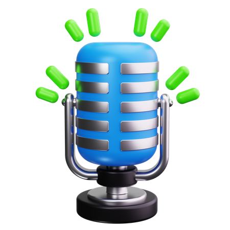 Microphone  3D Icon