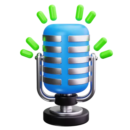 Microphone  3D Icon