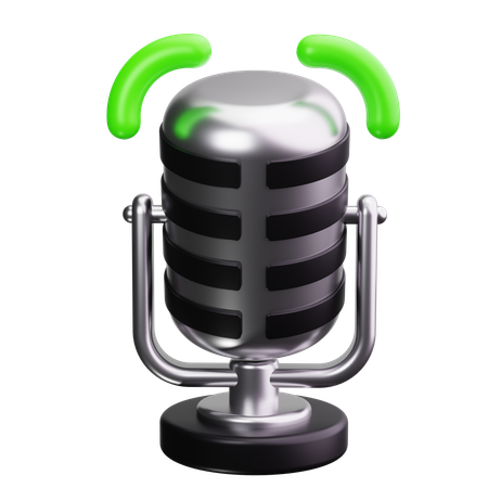 Microphone  3D Icon