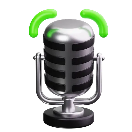 Microphone  3D Icon