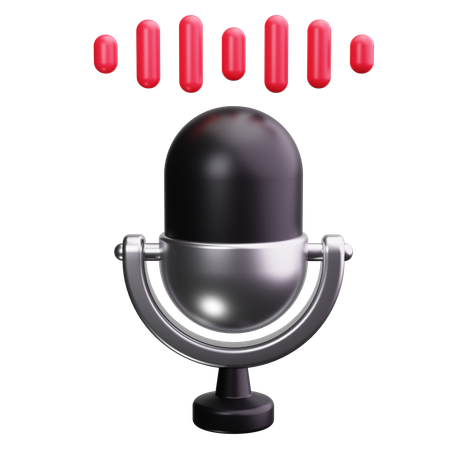 Microphone  3D Icon