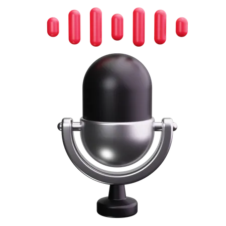 Microphone  3D Icon