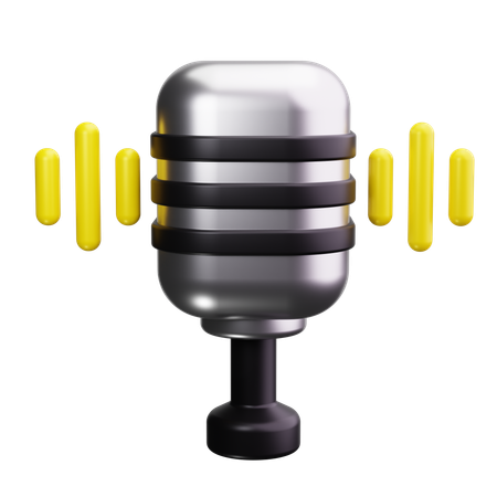 Microphone  3D Icon