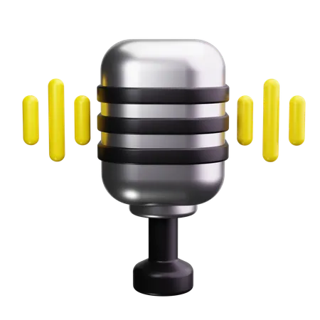 Microphone  3D Icon