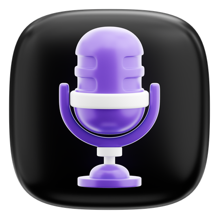Microphone  3D Icon