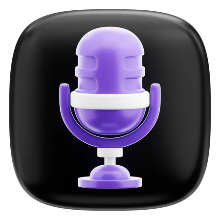 Microphone  3D Icon