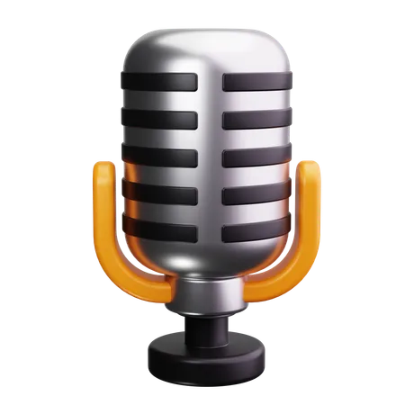 Microphone  3D Icon