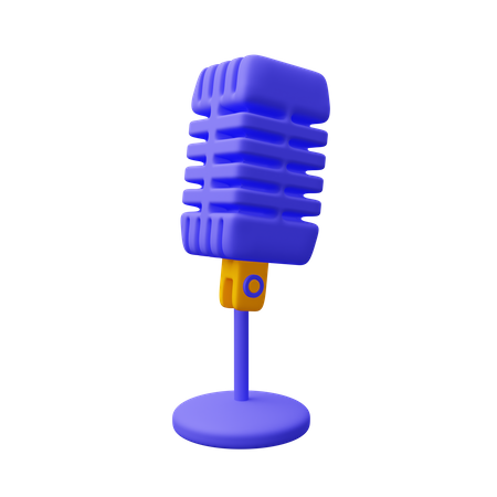 Microphone  3D Icon