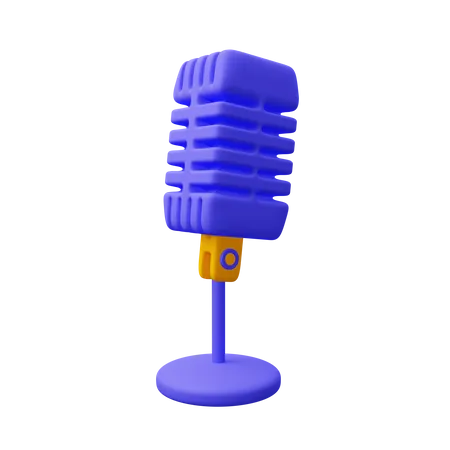 Microphone  3D Icon