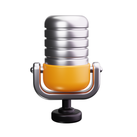 Microphone  3D Icon