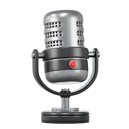 Microphone  3D Icon