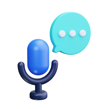 Microphone  3D Icon