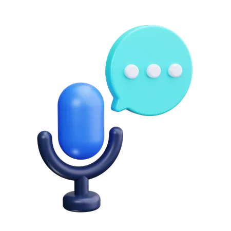 Microphone  3D Icon