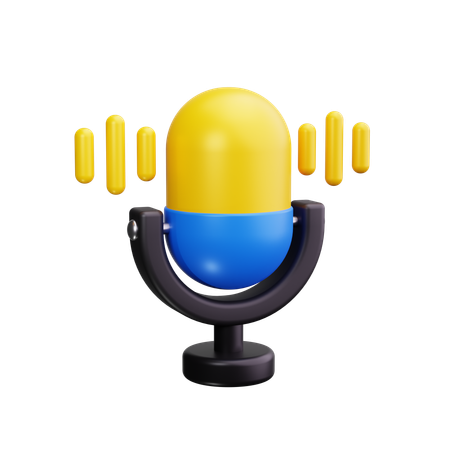 Microphone  3D Icon