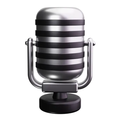 Microphone  3D Icon