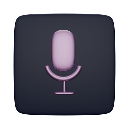 Microphone  3D Icon