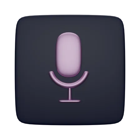 Microphone  3D Icon