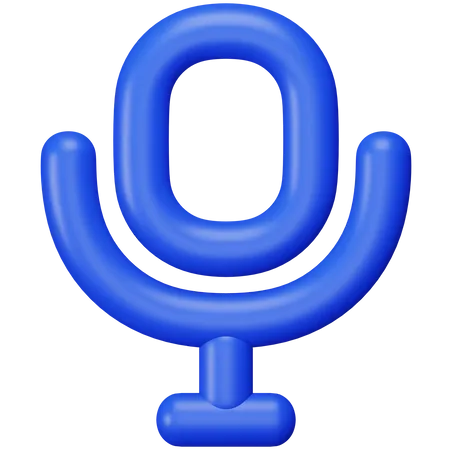 Microphone  3D Icon