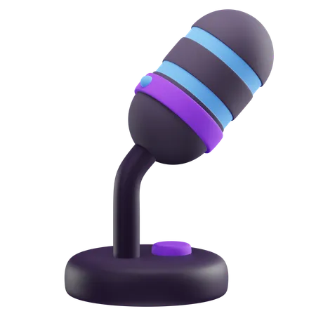 Microphone  3D Icon