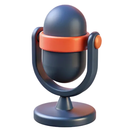 Microphone  3D Icon
