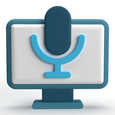 Microphone  3D Icon