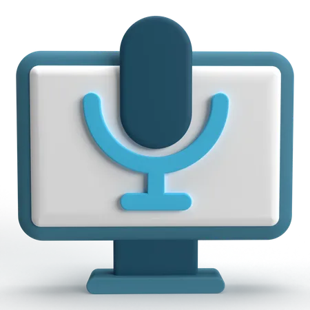 Microphone  3D Icon