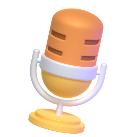 Microphone  3D Icon