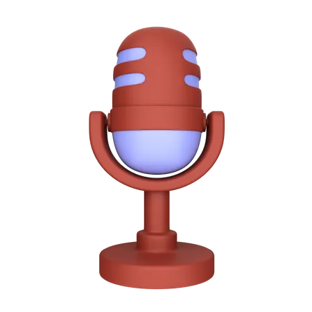 Microphone  3D Icon