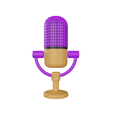 Microphone  3D Icon