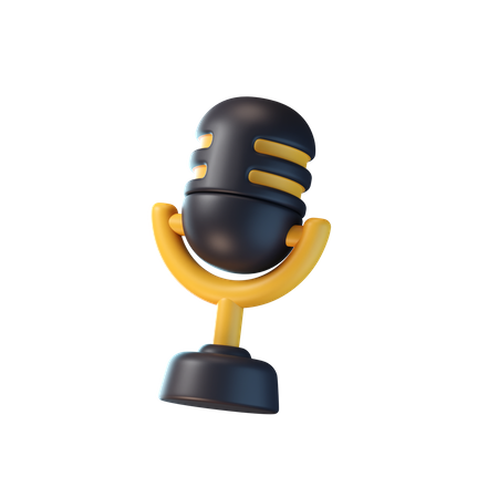 Microphone  3D Icon