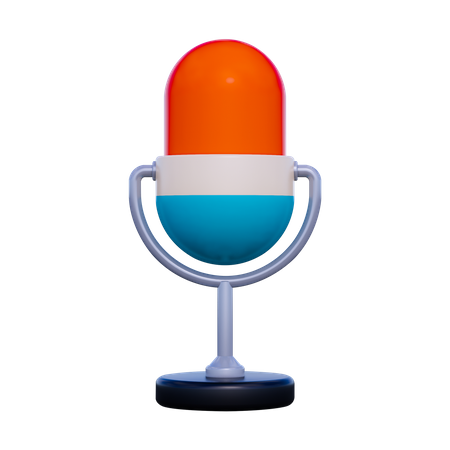 Microphone  3D Icon