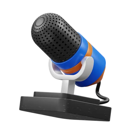 Microphone  3D Icon