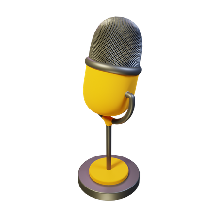 Microphone  3D Icon