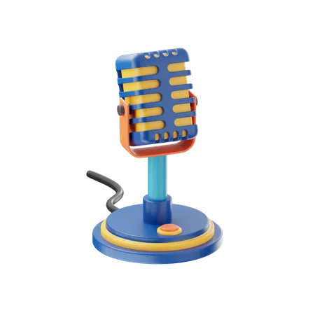 Microphone  3D Icon