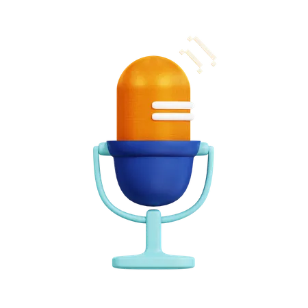 Microphone  3D Icon