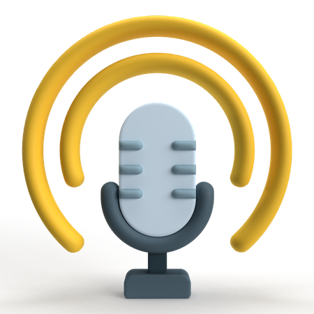 Microphone  3D Icon