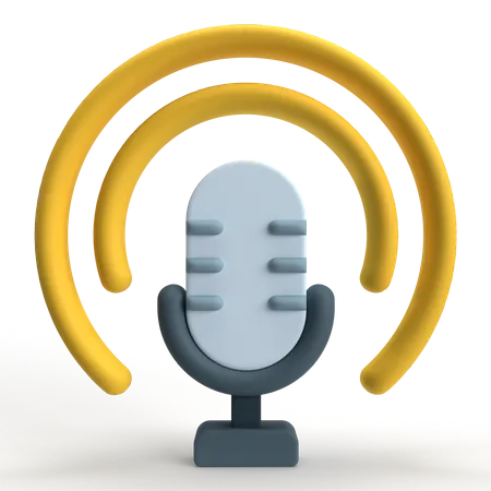 Microphone  3D Icon