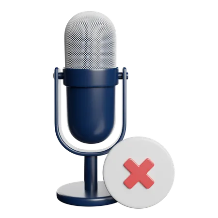 Microphone  3D Icon